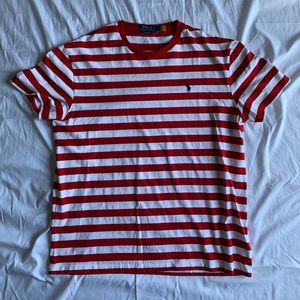 Polo red striped t shirt classic fit-like new